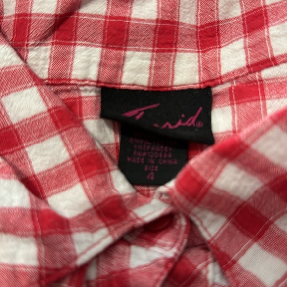 Vintage Torrid plaid sleeveless shirt - Picture 2 of 4